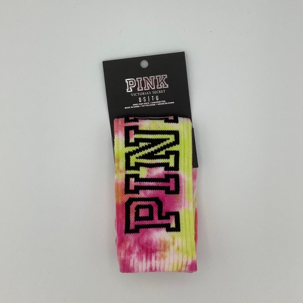 New Victoria’s Secret PINK Tie Dye Knee High Socks - Picture 3 of 3